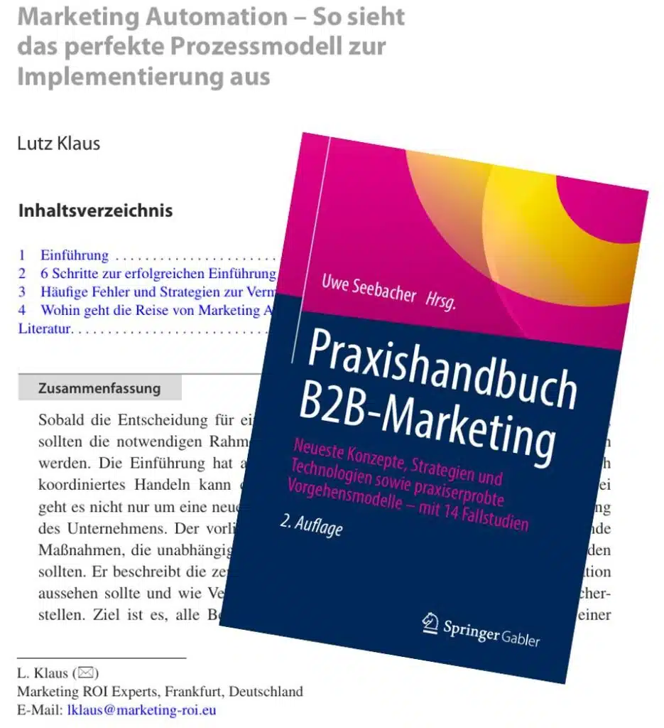 Marketing automation - This is the perfect process model for implementation - Marketing ROI Experts - Your B2B marketing expert